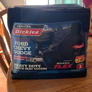 Seat covers for Ford, Chevy, Dodge.  Contains 2